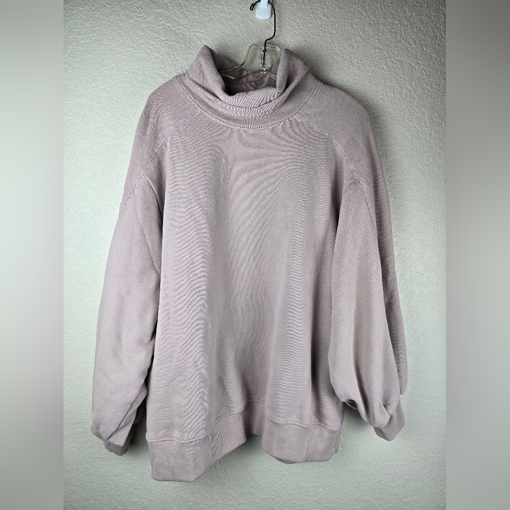 LIT Activewear‎ Whisper Oversized Funnt Mauve Pink Size Small Pullover Pockets